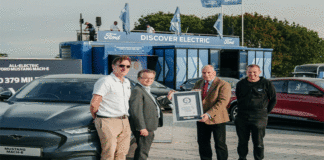 Mustang Mach-E, la SUV totalmente eléctrica de Ford, entró al libro Guinness con el récord mundial de eficiencia