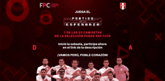 LA SELECCIÓN NACIONAL DE FÚTBOL (fpf) realiza una subasta para ayudar a los pacientes oncológicos de la fundación peruana de cáncer