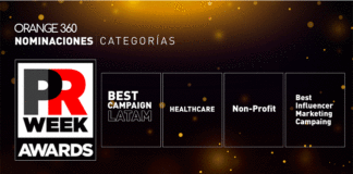 Agencia peruana Orange 360 es finalista en los PRWeek Global Awards 2022 con 5 nominaciones