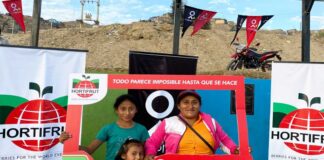 Más de 150 niños y niñas de familias del agro en Chao desarrollan sus habilidades físicas y sociales a través del programa “Futbol Más con Hortifrut”