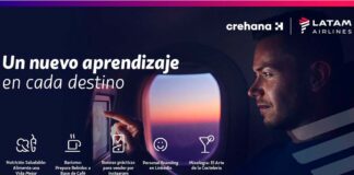 “Grupo LATAM y Crehana anuncian alianza con la que los clientes de la aerolínea podrán aprender volando”