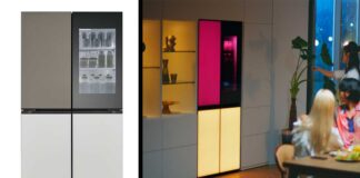 LG presentó nueva refrigeradora que tiene paneles led en la puerta en el IFA 202