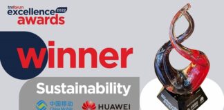 China Mobile y Huawei ganan premio a la Excelencia en Sostenibilidad del TM Forum 2022