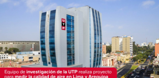 Equipo de investigación de la UTP realiza proyecto para medir la calidad de aire en Lima y Arequipa con sensores de bajo costo y satélites.