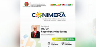 Colegio de Ingenieros CDLIMA lanza oficial del XXV Congreso Nacional de Ingeniería Mecánica, Eléctrica y Ramas Afines – CONIMERA 2023