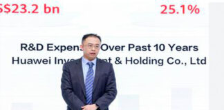 Huawei dice que cobró 560 millones de dólares por licencias de patentes