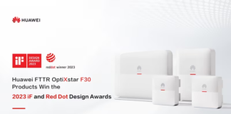 Los productos FTTR OptiXstar F30 de Huawei ganan los premios de diseño iF y Red Dot 2023