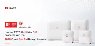 Los productos FTTR OptiXstar F30 de Huawei ganan los premios de diseño iF y Red Dot 2023