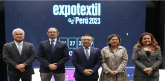 Presidente de la SNI, Jesús Salazar Nishi, inauguró feria Expotextil Perú 2023