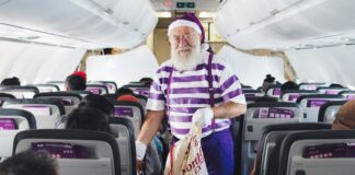 ¡Papá Noel cambió el trineo por un avión! SKY lleva la magia de la navidad en sus vuelos nacionales