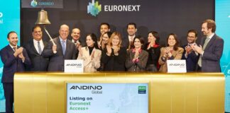 Andino Global ingresó a cotizar a Euronext