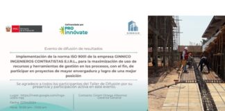 Implementación de la norma ISO 9001de la empresa GINNICO INGENIEROS CONTRATISTAS E.I.R.L.