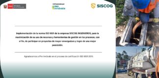 Implementación de la norma ISO 9001de la empresa SISCOG INGENIEROS E.I.R.L.