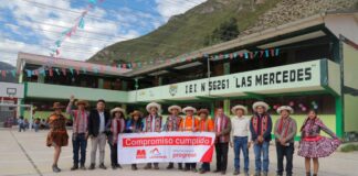 Cusco: Las Bambas invierte más de S/ 1.4 millones en mejorar institución educativa de la comunidad de Huascabamba