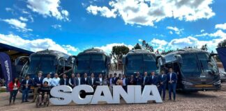 Scania continua su liderazgo en el sur con entrega de flota de buses para el corredor minero