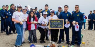 BRITÁNICO y la Marina de Guerra del Perú recogieron más de 4,000 kilos de residuos durante limpieza de playas