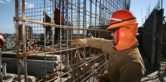 Sector construcción creció 4,1% en agosto