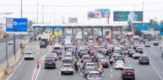 Flujo vehicular crece 3% en febrero impulsado por turismo y reactivación económica