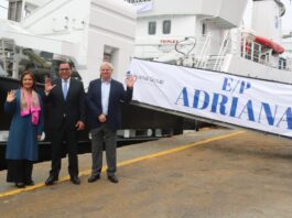 Ministro de la Producción lideró la ceremonia de nombramiento de la embarcación pesquera «Adriana” y destacó la apuesta por la modernización y sostenibilidad del país