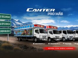 FUSO lanza su campaña “Canter Pro Más” e incorpora doble airbag en toda su línea de camiones Canter