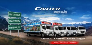 FUSO lanza su campaña “Canter Pro Más” e incorpora doble airbag en toda su línea de camiones Canter