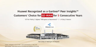 Huawei recibe el reconocimiento ‘Customers’ Choice’ de Gartner por su solución SD-WAN