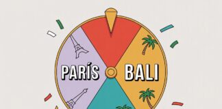 ¿No puedes elegir entre París o Bali? ¡Deja que la rueda decida!
