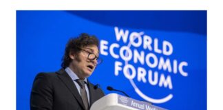 Mameluco de YPF y nieve: La llamativa llegada de Milei al Foro de Davos