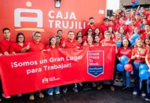 Caja Trujillo obtiene certificación como uno de los mejores lugares para trabajar