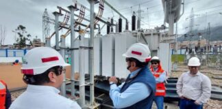 MINEM supervisa avance de proyecto de transmisión eléctrica en Cajamarca