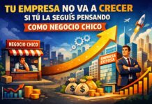 Tu empresa no va a crecer si tú la seguís pensando como negocio chico