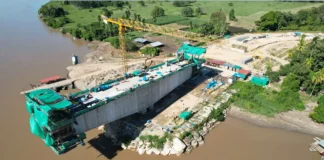 Puente Tarata supera 61% de avance y fortalecerá conectividad en San Martín