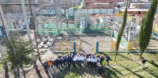 Ministro de Energía y Minas inspecciona ampliación de potencia en subestación eléctrica de Chupaca