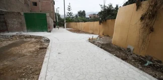Plaza de Armas Mariscal Cáceres en SJL alcanza 15% de avance en obras