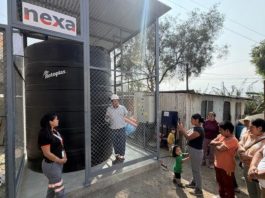 Nexa implementa sistema de almacenamiento de agua para 40 familias en Cajamarquilla