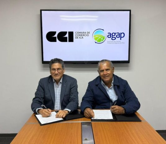 AGAP y la Cámara de Comercio de Ica suscriben alianza estratégica para promover el desarrollo agrario
