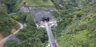 Túnel del Toyo inicia fase tecnológica para entrar en operación en Colombia
