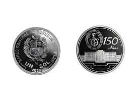 BCRP lanza moneda de plata por los 150 años de la UNI