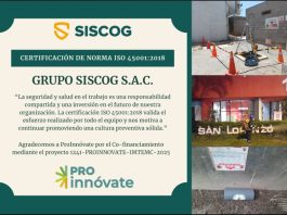 Grupo Siscog S.A.C. alcanza la certificación ISO 45001:2018 y reafirma su compromiso con la seguridad y la excelencia empresarial