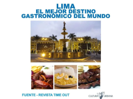 Lima, capital gastronómica del mundo 2026: «un reconocimiento que pone al Perú en el centro de la mesa global»