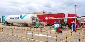 Solgas y Grupo Transpesa inauguran en Trujillo la primera estación Home Base de GNL para transporte pesado del Perú Revista Economía
