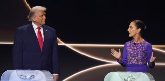 Trump vuelve a relatar supuesta llamada con Sheinbaum por el cambio de nombre del Golfo de México Trump y Sheinbaum por el cambio de nombre del Golfo de México