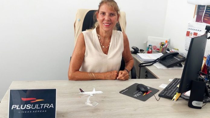 ● Lorena Maggiolo, Country Manager de Plus Ultra Líneas Aéreas en Perú