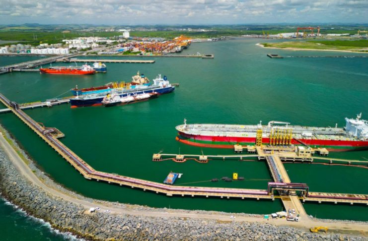 Puerto de Suape y sus obras de ampliación de profundidad