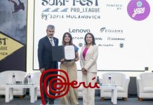 Sofía Mulanovich recibe la licencia de la Marca Perú para impulsar el turismo deportivo Sofía Mulanovich con la licencia de la Marca Perú para promover el turismo deportivo en Perú.
